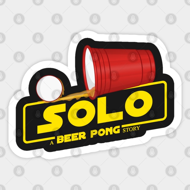 Solo - A Beer Pong Story Sticker by UselessRob